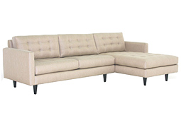 Brown Leather Sectional