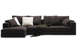 Modern Grey Sectional 